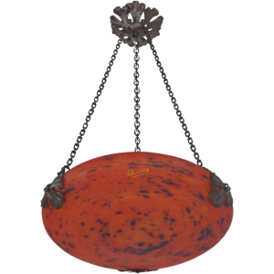 SCHNEIDER le verre Français : suspension art déco , 1925 France