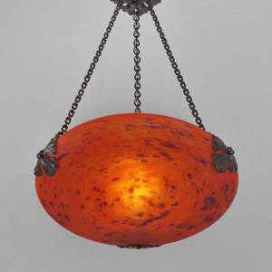 SCHNEIDER le verre Français : suspension art déco , 1925 France