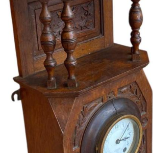 J.W. Benson Londres – mouvement Japy Frères, horloge murale victorienne 78 cm