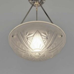 Mouynet & Degué : een franse 1930 art deco hanglamp