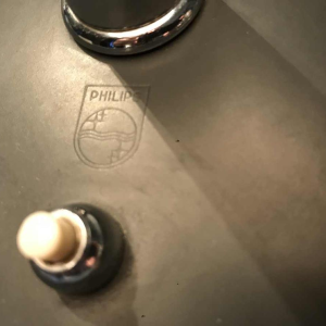 LOUIS KALFF pour PHILIPS “Timor 69“ luminaire lampe, acier chromé et tôle peinte, vers 1957