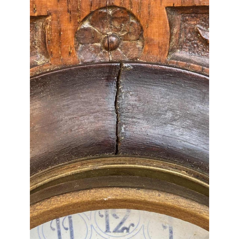 J.W. Benson Londen – uurwerk van Japy Frères, Victoriaanse wandklok 78 cm