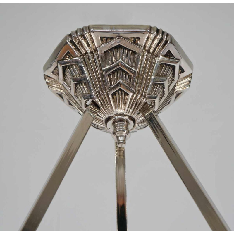 Mouynet & Degué : een franse 1930 art deco hanglamp