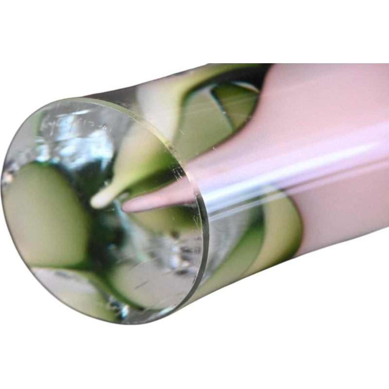 Flygsfors, vase coquille en verre multicolore, Design suédois, ca 1950-1960