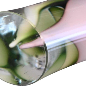 Flygsfors, multicoloured glass shell vase, Swedish Design, ca 1950-1960