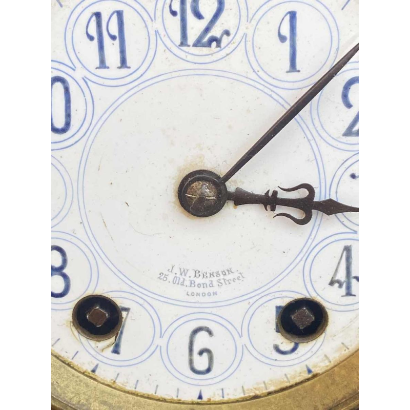 J.W. Benson London – Japy Frères movement, Victorian wall clock 78 cm