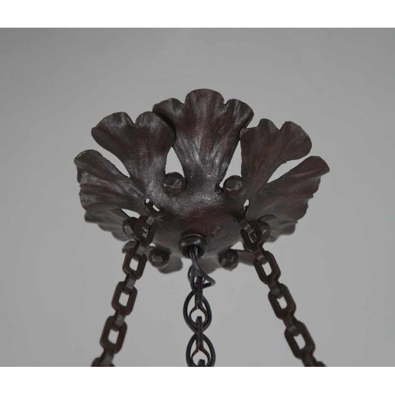 SCHNEIDER : FRENCH 1925 ART DECO PENDANT Le Verre Français chandelier France