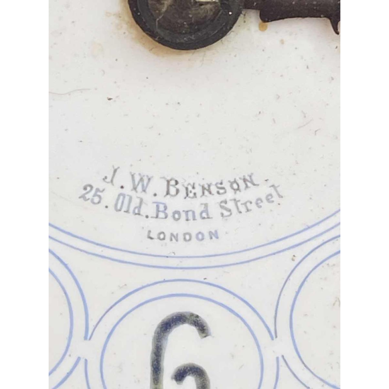 J.W. Benson London – Japy Frères movement, Victorian wall clock 78 cm