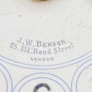 J.W. Benson London – Japy Frères movement, Victorian wall clock 78 cm