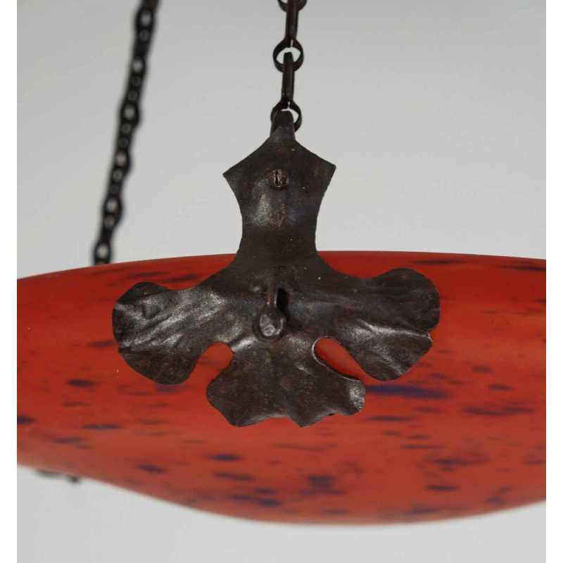 SCHNEIDER: franse art deco hanglamp 1925