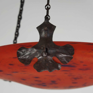 SCHNEIDER : FRENCH 1925 ART DECO PENDANT Le Verre Français chandelier France