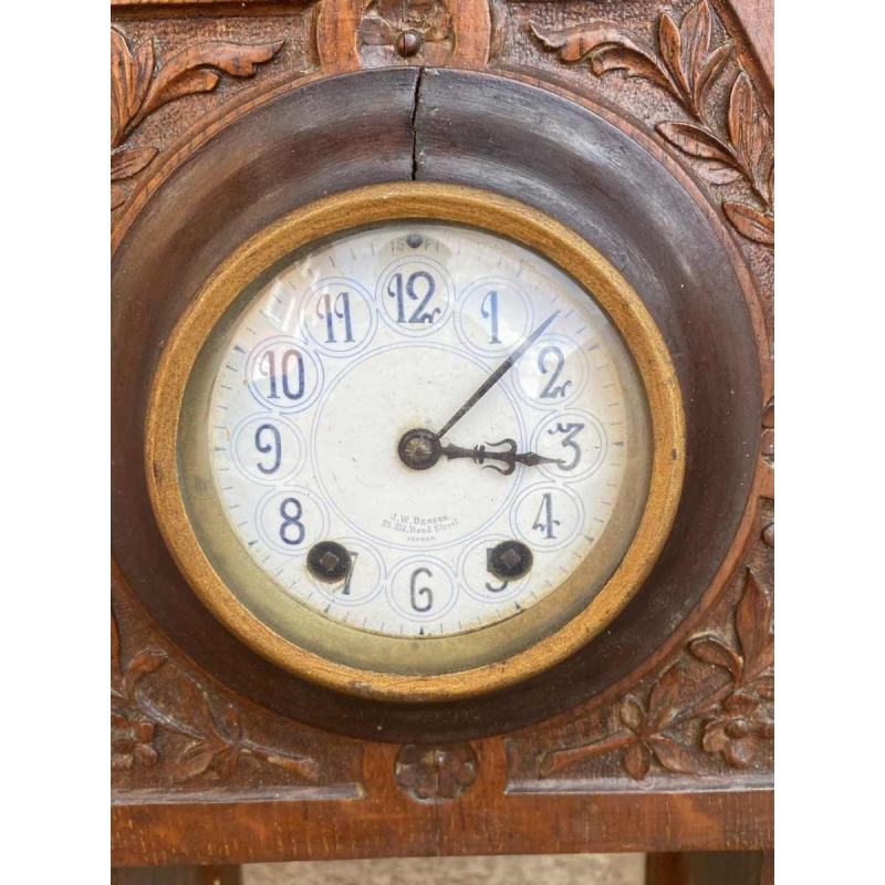 J.W. Benson London – Japy Frères movement, Victorian wall clock 78 cm