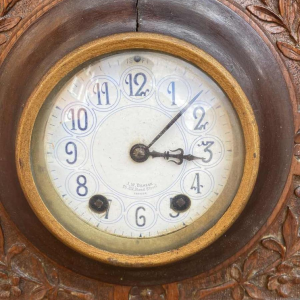 J.W. Benson Londres – mouvement Japy Frères, horloge murale victorienne 78 cm