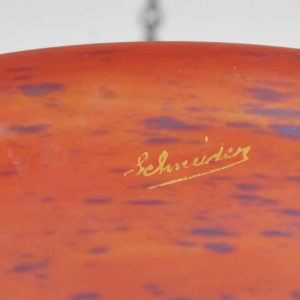 SCHNEIDER le verre Français : suspension art déco , 1925 France