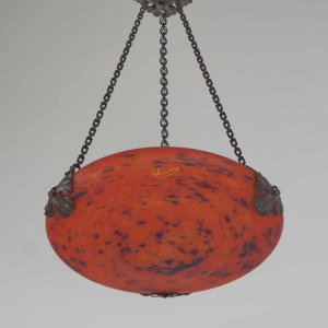 SCHNEIDER: franse art deco hanglamp 1925