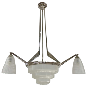 Cherrier & Besnus : Franse 1930 art deco kroonluchter