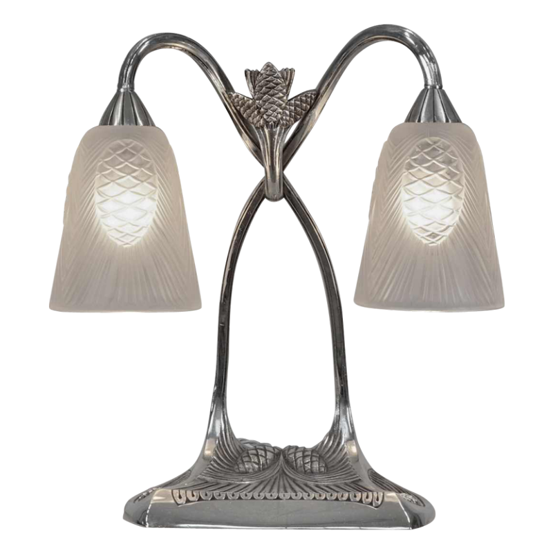 Ad. BLOCH: Robert Bousquet et Degué. lampe art déco. France 1930