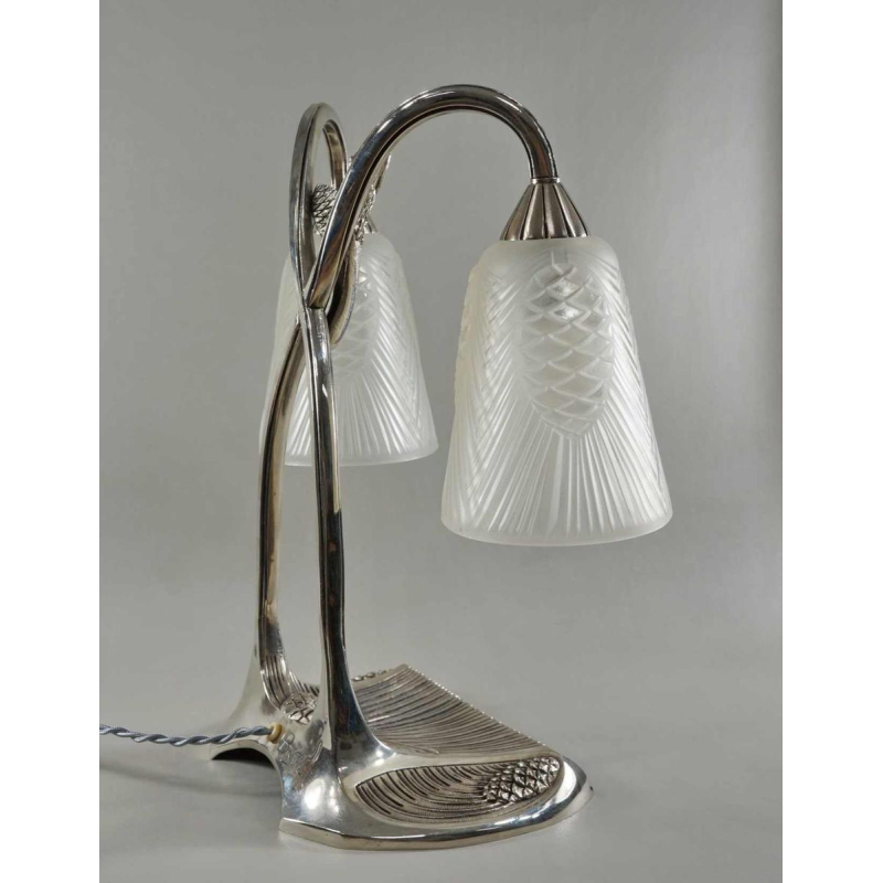 A.BLOCH: Bousquet & Degué : Franse 1930 art deco lamp