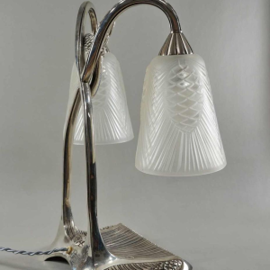A.BLOCH: Bousquet & Degué : Franse 1930 art deco lamp