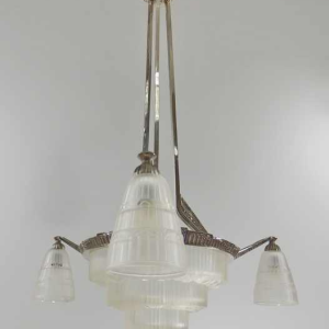 Cherrier & Besnus : Franse 1930 art deco kroonluchter