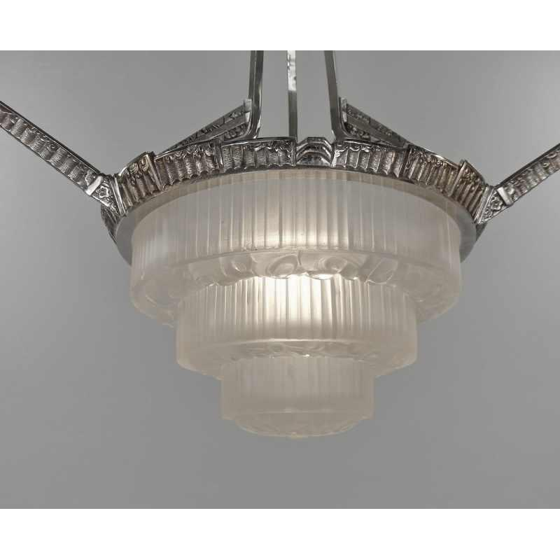 Cherrier & Besnus : Franse 1930 art deco kroonluchter