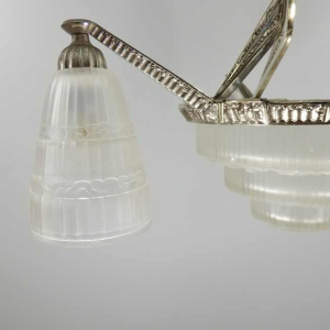 Cherrier et Besnus : lustre art déco, France 1930