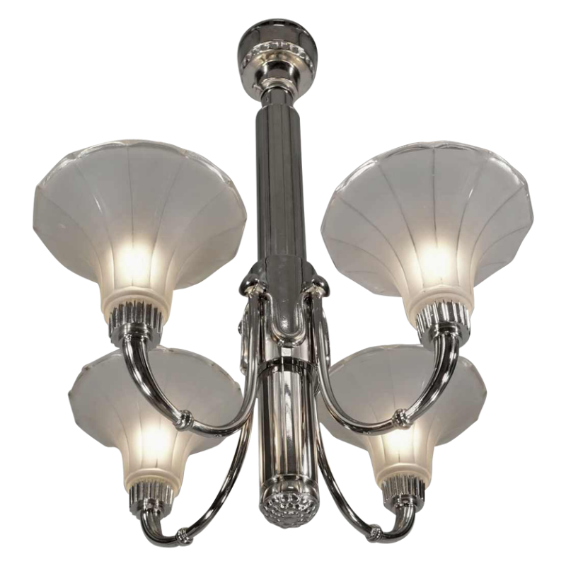 Petitot : lustre art déco. France 1930