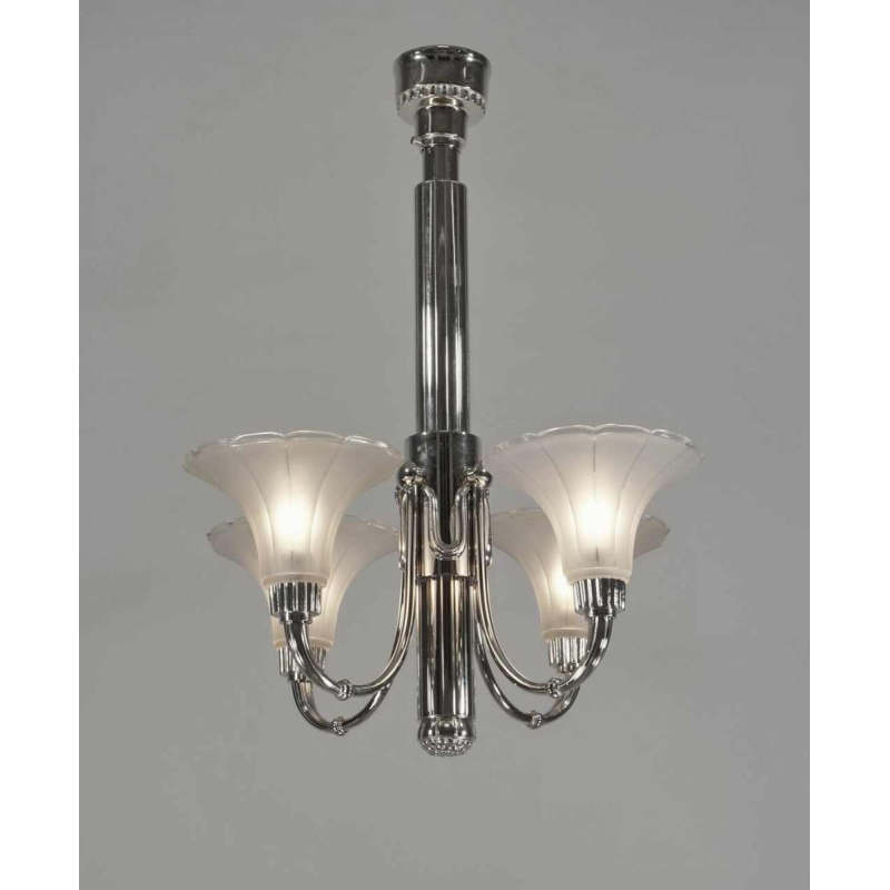 Petitot : Franse 1930 art deco kroonluchter