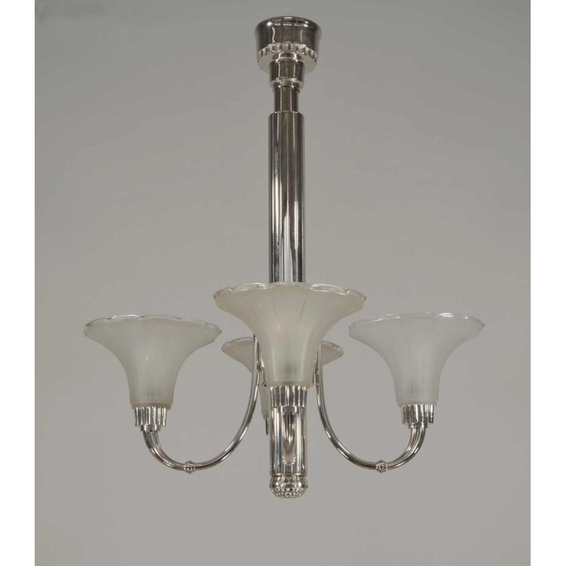Petitot : lustre art déco. France 1930