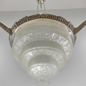 Cherrier et Besnus : lustre art déco, France 1930