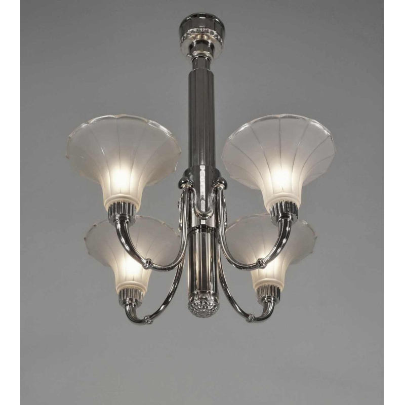 Petitot : lustre art déco. France 1930