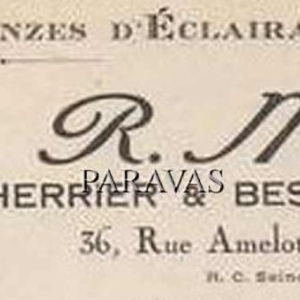 Cherrier et Besnus : lustre art déco, France 1930