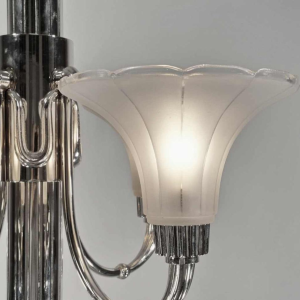 Petitot: French art deco chandelier ... 1930 France