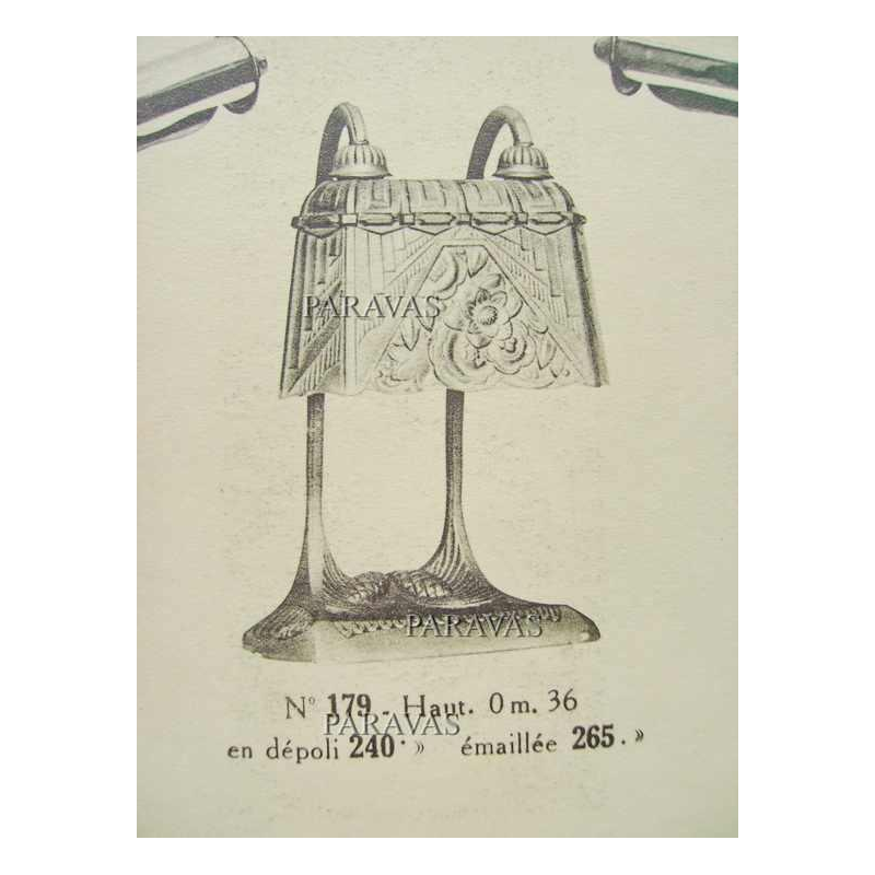 A.BLOCH: Bousquet & Degué : Franse 1930 art deco lamp