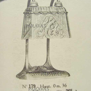 A.BLOCH: Bousquet & Degué : Franse 1930 art deco lamp