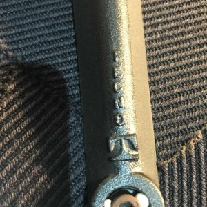 OSVALDO BORSANI for TECNO, set of 2 ‘P128’ armchairs, cast aluminium, grey fabric upholstery