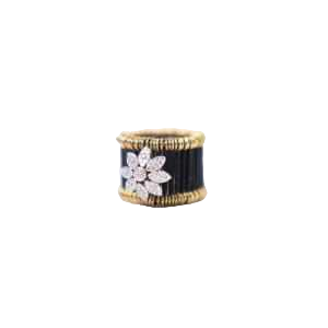 Bague en or 18k tricolore & diamants