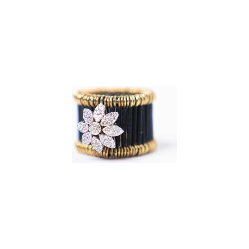Bague en or 18k tricolore & diamants