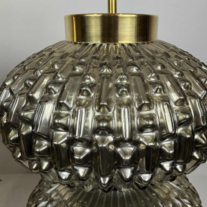 Murano, paar Hollywood Regency-lampen van geblazen glas, Italië ca 1980