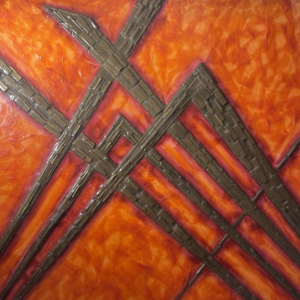 Antonio Secci, brutalist abstract painting, mixed media on panel, Italy Milano 1969