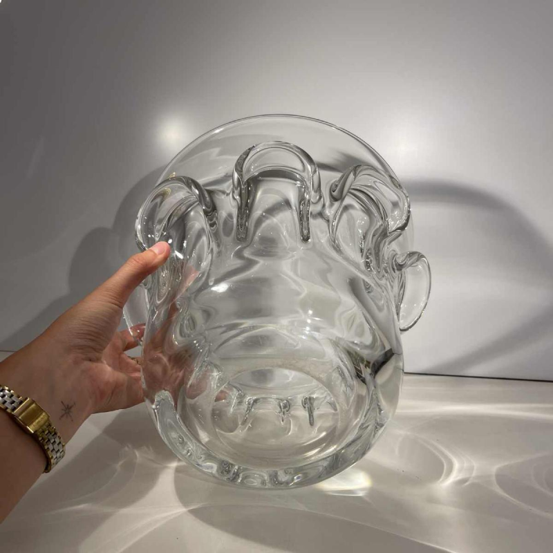 Antonio - Guido Bon / Val Saint Lambert, seau à champagne en cristal, ca 1950-1960