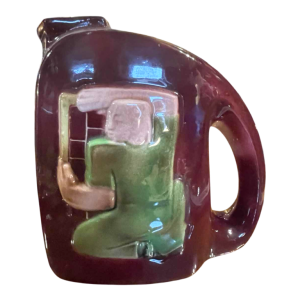 RENE BOSCHMANS pour COCERAM, pichet céramique, franc-maçonnerie, ca 1950