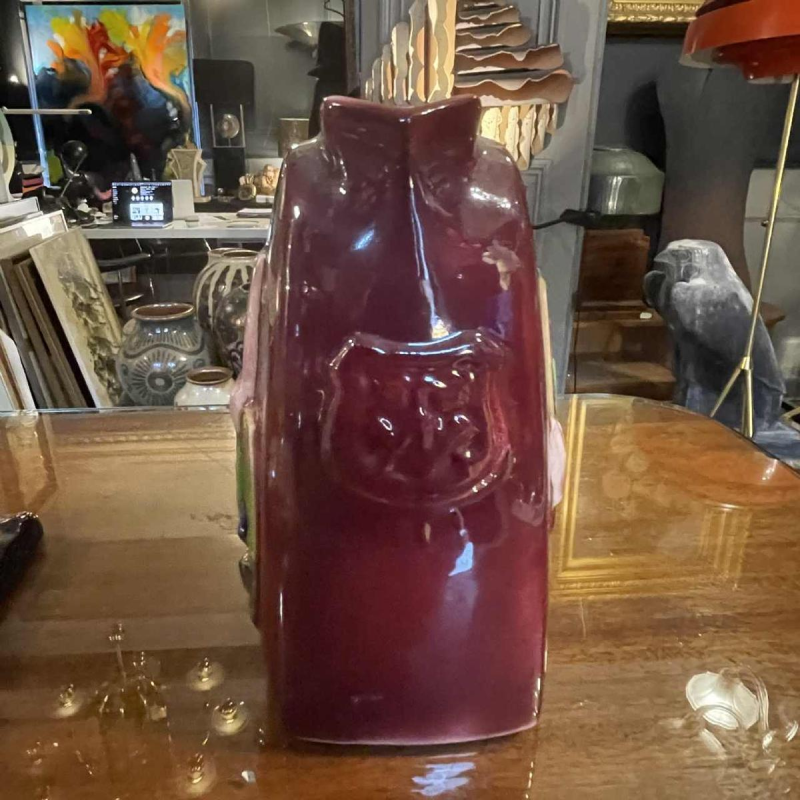 RENE BOSCHMANS voor COCERAM, kruik van keramiek, vrijmetselarij, ca 1950