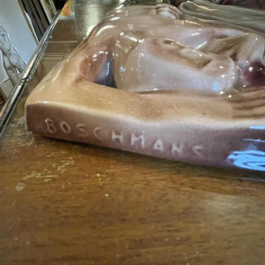 RENE BOSCHMANS voor COCERAM, complete serie van 4 bas-reliëf sculpturen, vrijmetselarij, ca 1950