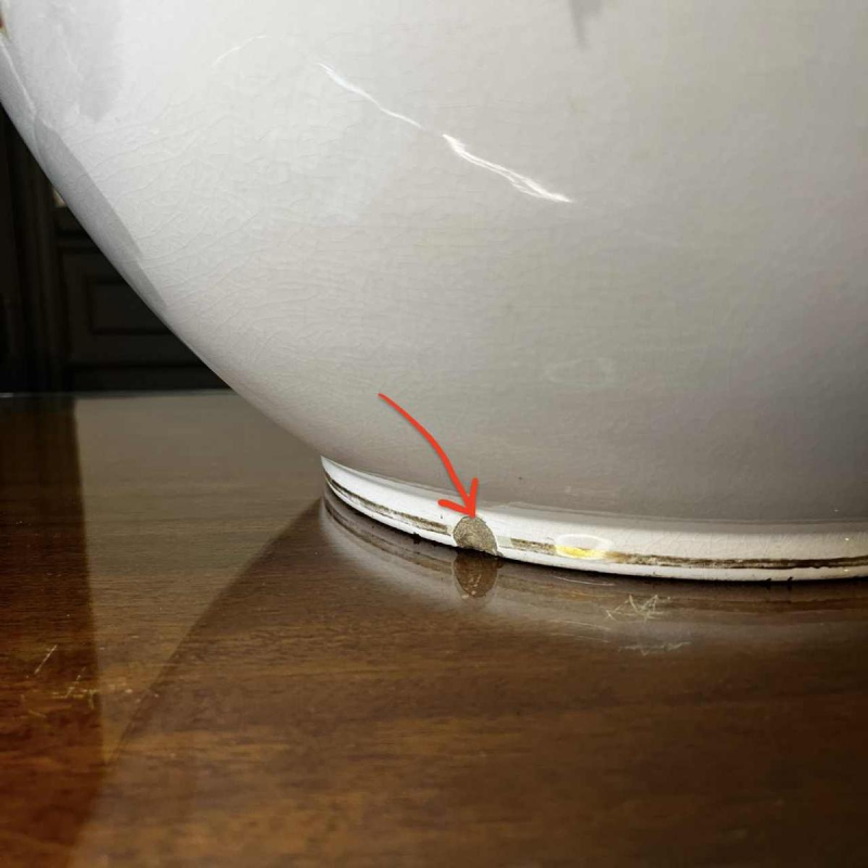 Verbanum Stone Laveno, grote aardewerken keramiek bloempot gedecoreerd met "Rozen", ca 1900