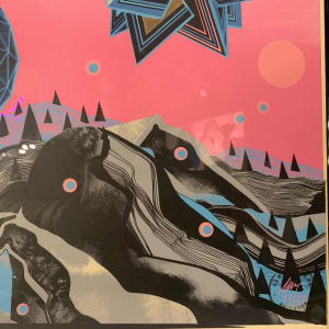 Serigraphy illustration futurist Sam Chivers numbered 22/29 Brighton GB