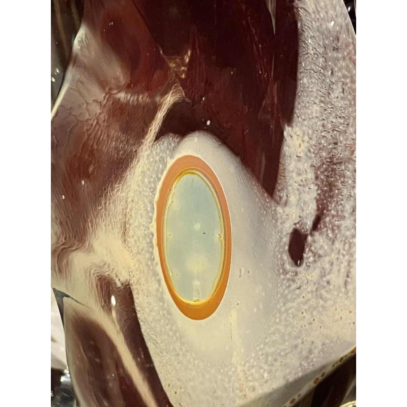 Louis LELOUP (1929-) big crystal vase - sculpture