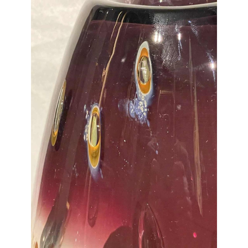 Louis LELOUP (1929-) important vase-sculpture en cristal