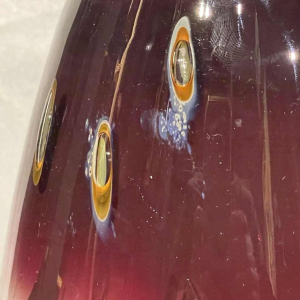 Louis LELOUP (1929-) big crystal vase - sculpture