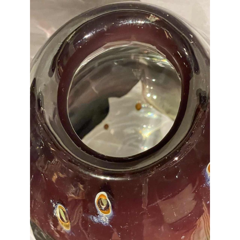 Louis LELOUP (1929-) big crystal vase - sculpture